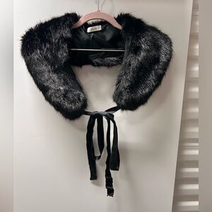 Reiss Faux Fur Scarf